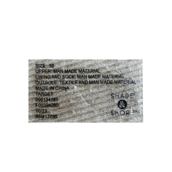 Gold Tone Shade & Shore Flip Flops With Rhinestone Embellishment - Picture 4 of 4